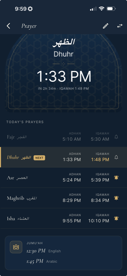 Prayer Times